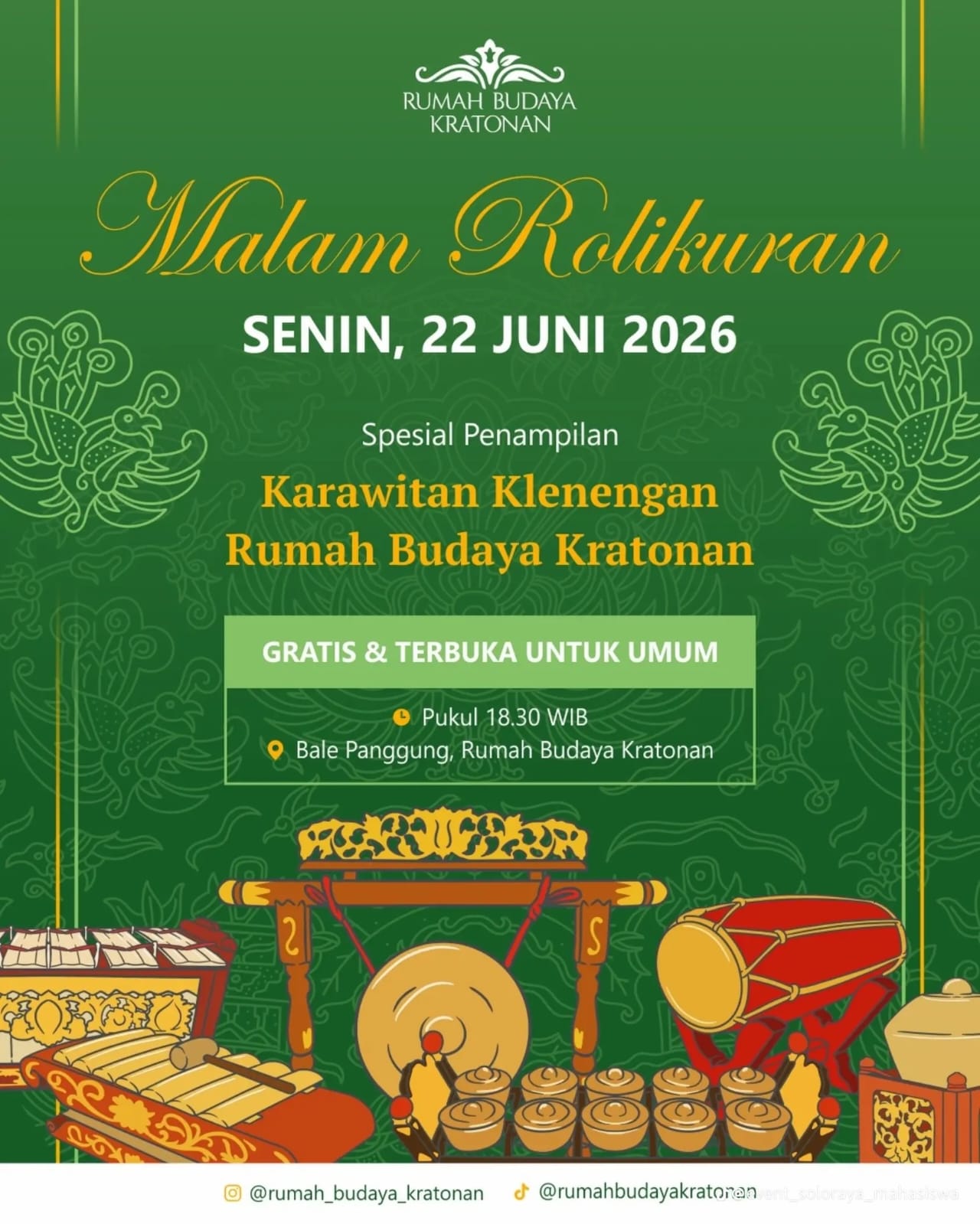 You are currently viewing Malam Rolikuran Rumah Budaya Kratonan